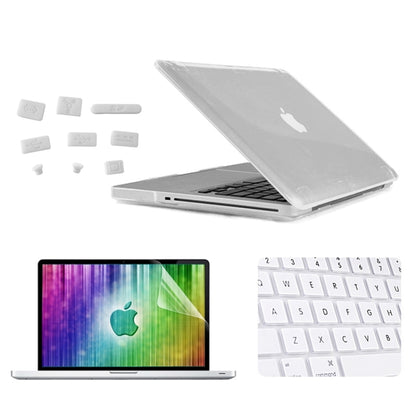 ENKAY for MacBook Pro 13.3 inch (US Version) / A1278 4 in 1 Crystal Hard Shell Plastic Protective Case with Screen Protector & Keyboard Guard & Anti-dust Plugs