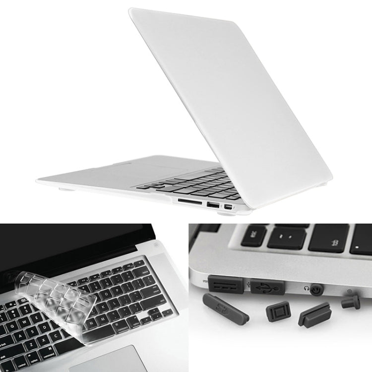 ENKAY for Macbook Air 13.3 inch (US Version) / A1369 / A1466 Hat-Prince 3 in 1 Frosted Hard Shell Plastic Protective Case with Keyboard Guard & Port Dust Plug