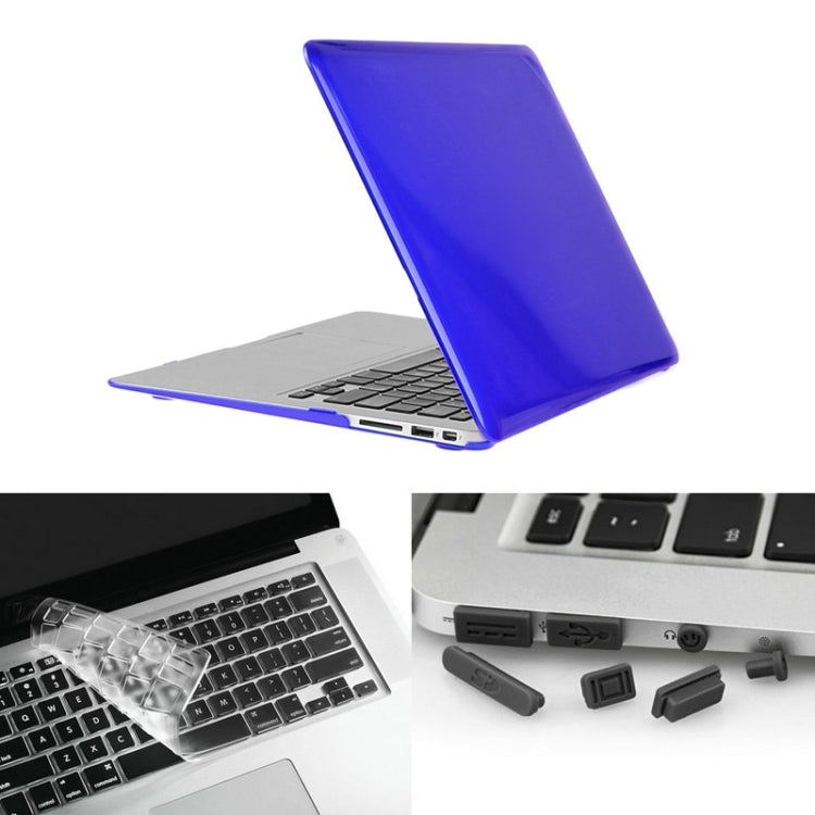 ENKAY for Macbook Air 13.3 inch (US Version) / A1369 / A1466 Hat-Prince 3 in 1 Crystal Hard Shell Plastic Protective Case with Keyboard Guard & Port Dust Plug