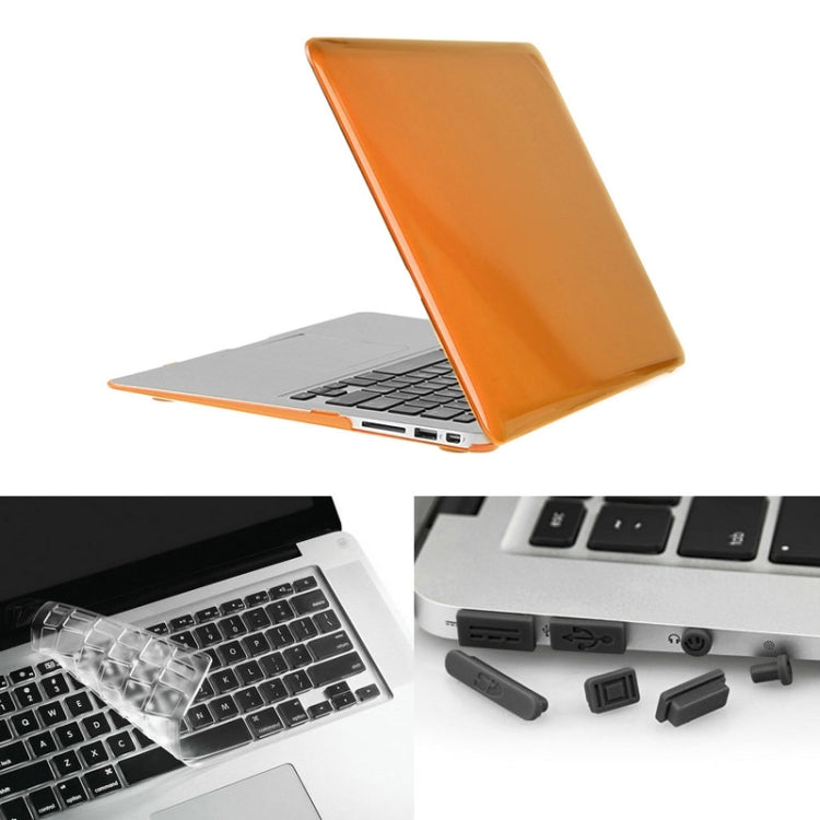 ENKAY for Macbook Air 13.3 inch (US Version) / A1369 / A1466 Hat-Prince 3 in 1 Crystal Hard Shell Plastic Protective Case with Keyboard Guard & Port Dust Plug