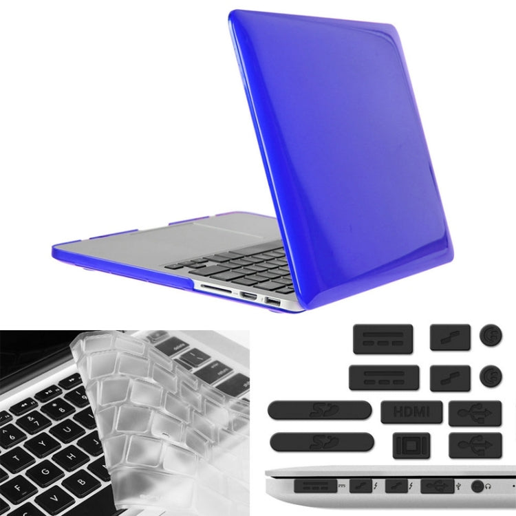 ENKAY for Macbook Pro Retina 13.3 inch (US Version) / A1425 / A1502 Hat-Prince 3 in 1 Crystal Hard Shell Plastic Protective Case with Keyboard Guard & Port Dust Plug