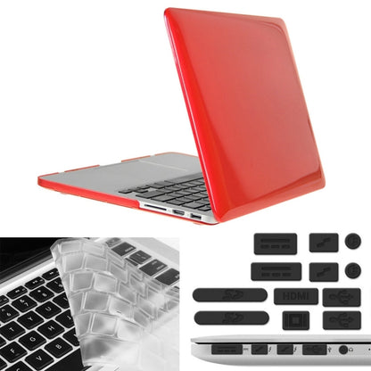 ENKAY for Macbook Pro Retina 13.3 inch (US Version) / A1425 / A1502 Hat-Prince 3 in 1 Crystal Hard Shell Plastic Protective Case with Keyboard Guard & Port Dust Plug