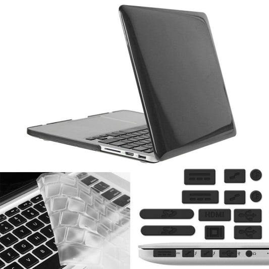 ENKAY for Macbook Pro Retina 15.4 inch (US Version) / A1398 Hat-Prince 3 in 1 Crystal Hard Shell Plastic Protective Case with Keyboard Guard & Port Dust Plug