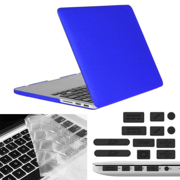 ENKAY for Macbook Pro Retina 13.3 inch (US Version) / A1425 / A1502 Hat-Prince 3 in 1 Frosted Hard Shell Plastic Protective Case with Keyboard Guard & Port Dust Plug