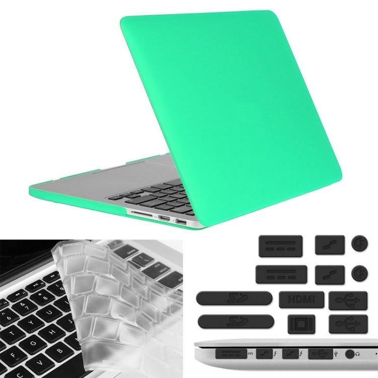 ENKAY for Macbook Pro Retina 13.3 inch (US Version) / A1425 / A1502 Hat-Prince 3 in 1 Frosted Hard Shell Plastic Protective Case with Keyboard Guard & Port Dust Plug