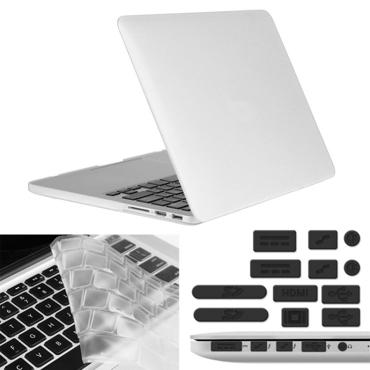 ENKAY for Macbook Pro Retina 13.3 inch (US Version) / A1425 / A1502 Hat-Prince 3 in 1 Frosted Hard Shell Plastic Protective Case with Keyboard Guard & Port Dust Plug