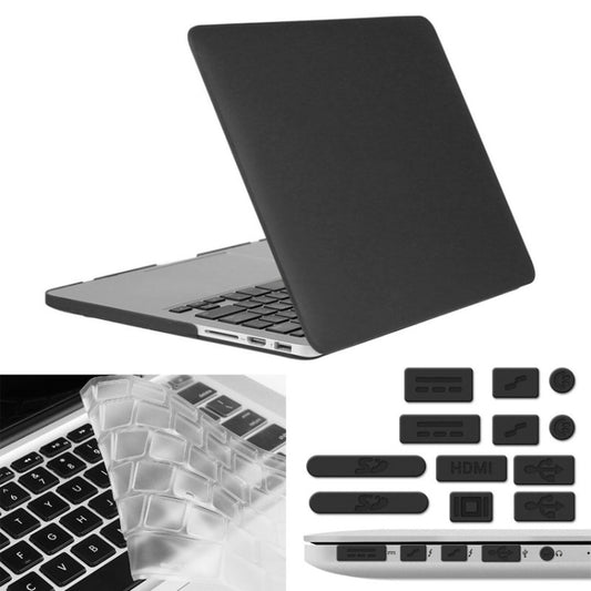 ENKAY for Macbook Pro Retina 15.4 inch (US Version) / A1398 Hat-Prince 3 in 1 Frosted Hard Shell Plastic Protective Case with Keyboard Guard & Port Dust Plug