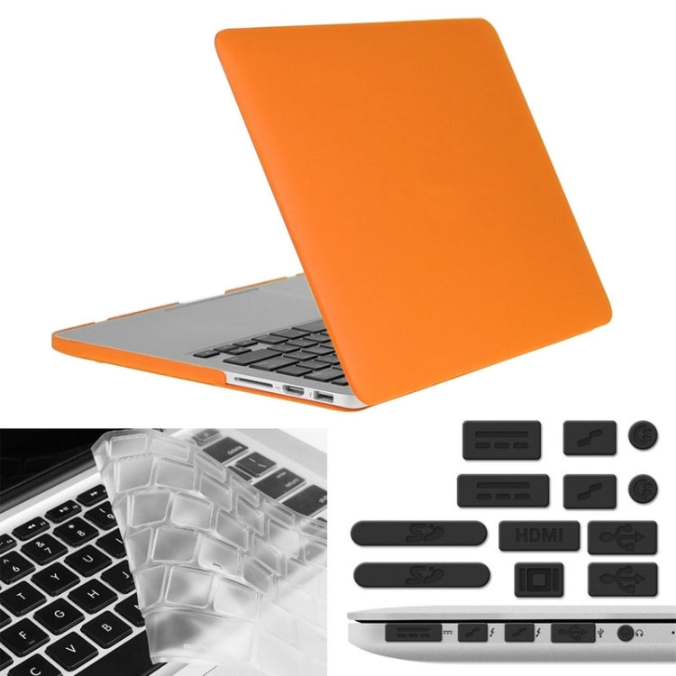 ENKAY for Macbook Pro Retina 15.4 inch (US Version) / A1398 Hat-Prince 3 in 1 Frosted Hard Shell Plastic Protective Case with Keyboard Guard & Port Dust Plug