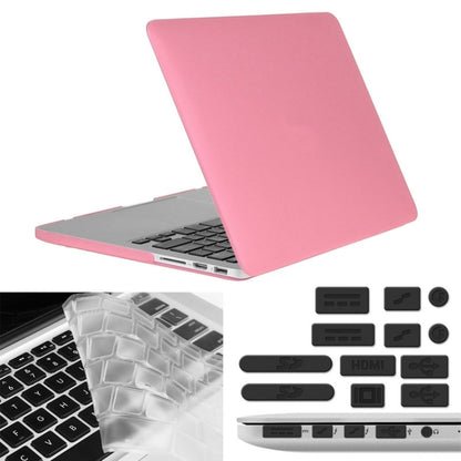 ENKAY for Macbook Pro Retina 15.4 inch (US Version) / A1398 Hat-Prince 3 in 1 Frosted Hard Shell Plastic Protective Case with Keyboard Guard & Port Dust Plug