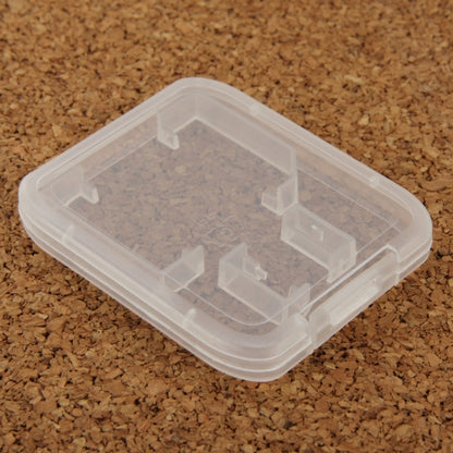 100Pcs Transparent Plastic Storage Card Box for SD Card + Micro SD Card(TF Card)