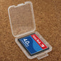 100Pcs Transparent Plastic Storage Card Box for Compact Flash Card / CF Card