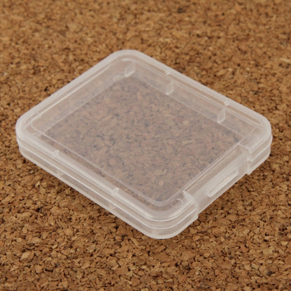 100Pcs Transparent Plastic Storage Card Box for Compact Flash Card / CF Card