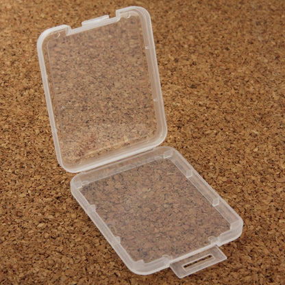 100Pcs Transparent Plastic Storage Card Box for Compact Flash Card / CF Card
