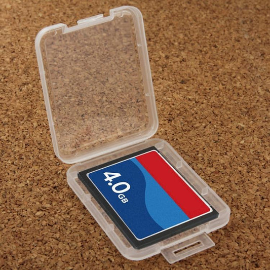 100Pcs Transparent Plastic Storage Card Box for Compact Flash Card / CF Card, CF Card