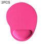 2 PCS Cloth Gel Wrist Rest Mouse Pad, Cloth Gel, Foot shape, Foot shape Cloth Gel