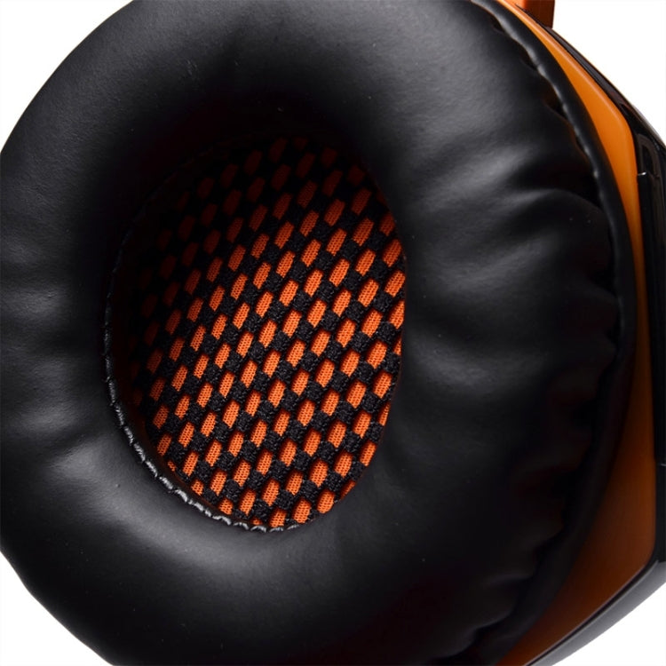 EACH G2000 Over-ear Stereo Bass Gaming Headset with Mic & LED Light for Computer, Cable Length: 2.2m