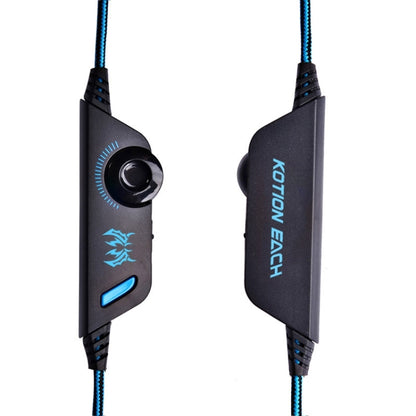 EACH G2000 Over-ear Stereo Bass Gaming Headset with Mic & LED Light for Computer, Cable Length: 2.2m