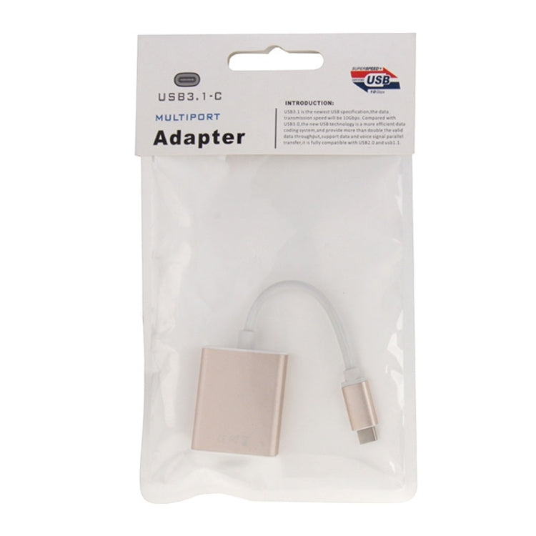 USB-C / Type-C 3.1 to VGA Multi-display Adapter Cable,Cable Length: About 10cm, Type-C 3.1 to VGA