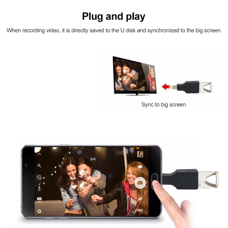 Micro USB to USB 2.0 Adapter with OTG Function
