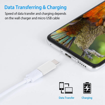 USB-C / Type-C 3.1 Male to Micro USB Female Converter Adapter, Length: 2.5cm