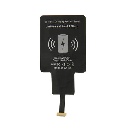 Wireless Charging Receiver For QI, Universal for All Micro, For Micro USB Phones