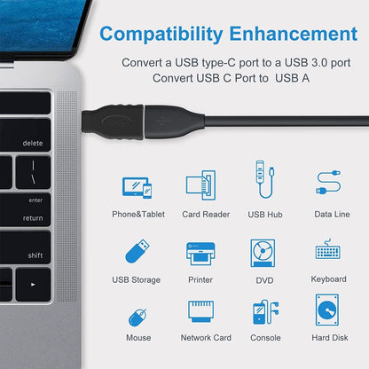 USB-C / Type-C Male to USB 3.0 Female OTG Converter Adapter