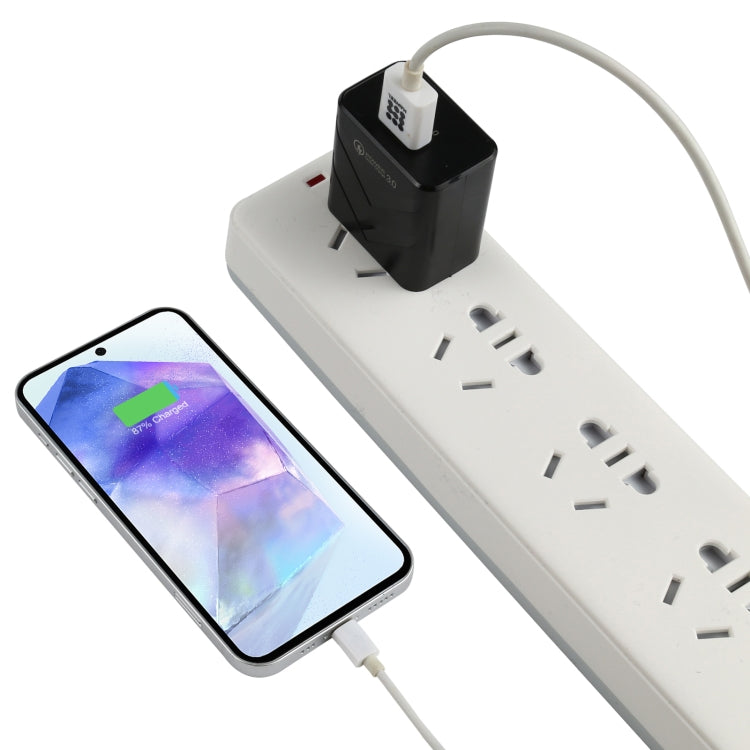 LZ-715 18W QC3.0 USB Single Port Fast Travel Charger, US Plug, US Plug