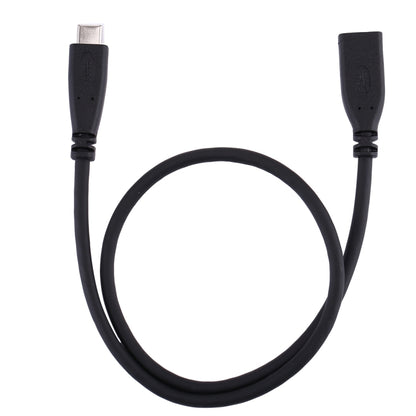 50cm USB-C / Type-C 3.1 Male to USB-C / Type-C Female Connector Adapter Cable, 50cm