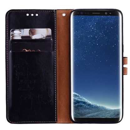 For Samsung Galaxy S8 + Business Style Oil Wax Texture Horizontal Flip Leather Case with Holder & Card Slots & Wallet