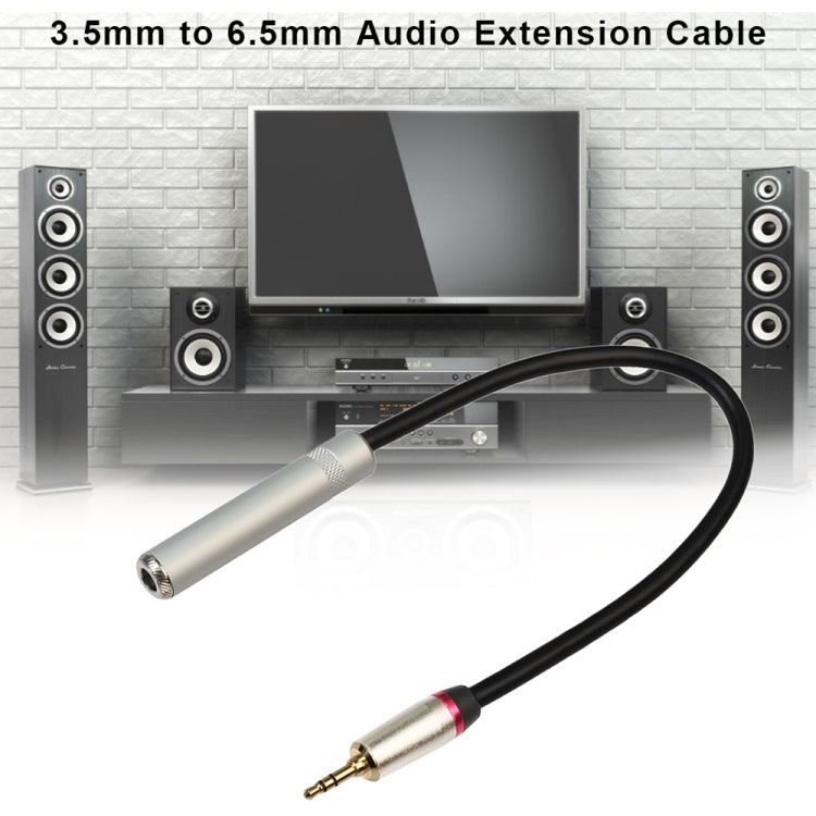 REXLIS TC128MF 3.5mm Male to 6.5mm Female Audio Adapter Cable, Length: 30cm