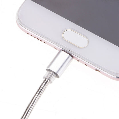24cm 2A Micro USB + USB-C / Type-C to USB Flexible Data Charging Cable