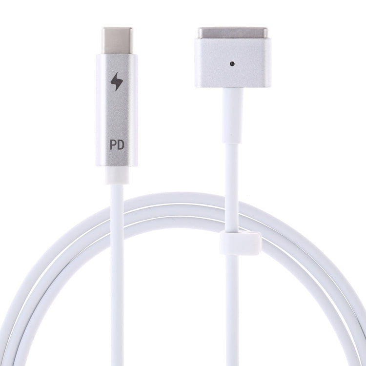 85W 5 Pin MagSafe 2 (T-Shaped) to USB-C / Type-C PD Charging Cable