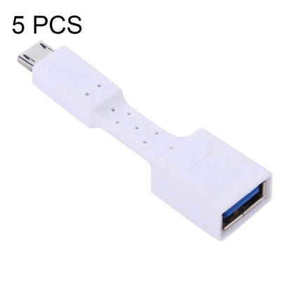 5 PCS Micro USB Male to USB 3.0 Female OTG Adapter