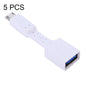 5 PCS Micro USB Male to USB 3.0 Female OTG Adapter