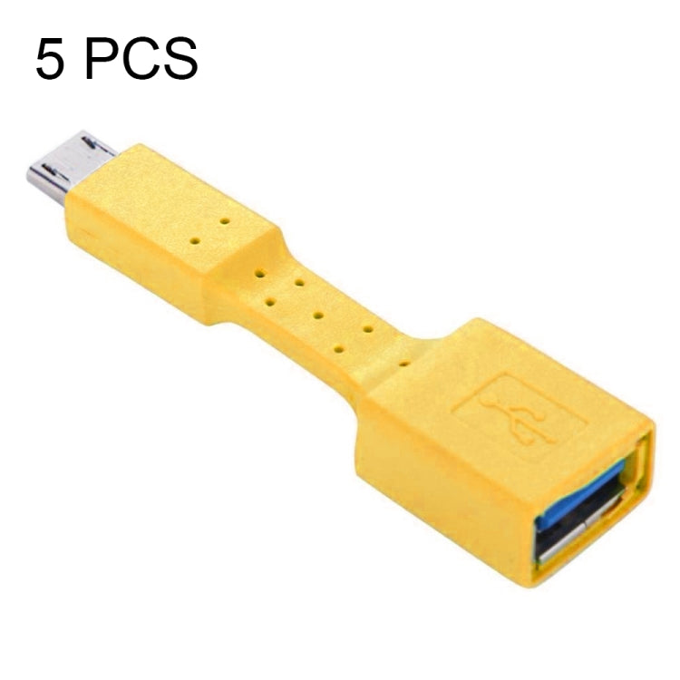 5 PCS Micro USB Male to USB 3.0 Female OTG Adapter