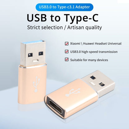 3 PCS USB-C / Type-C Female to USB 3.0 Male Aluminum Alloy Adapter, Support Charging & Transmission Data, USB 3.0