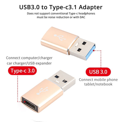 3 PCS USB-C / Type-C Female to USB 3.0 Male Aluminum Alloy Adapter, Support Charging & Transmission Data, USB 3.0
