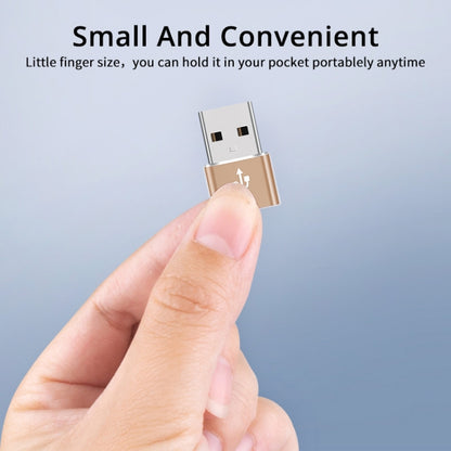 USB-C / Type-C Female to USB 2.0 Male Aluminum Alloy Adapter, Support Charging & Transmission, USB 2.0