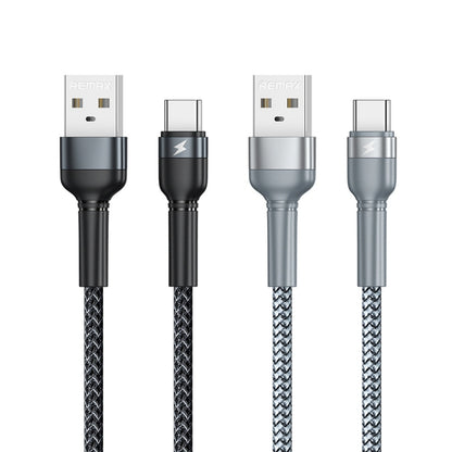 REMAX RC-124a 1m 2.4A USB to USB-C / Type-C Aluminum Alloy Braid Fast Charging Data Cable