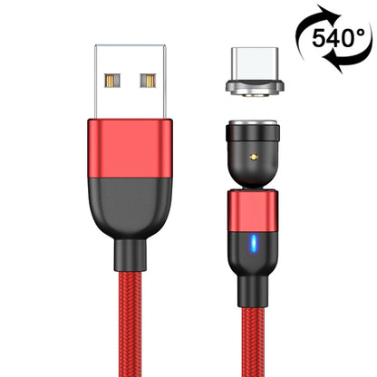 1m 3A Output USB to USB-C / Type-C 540 Degree Rotating Magnetic Data Sync Charging Cable, 1m Type-C