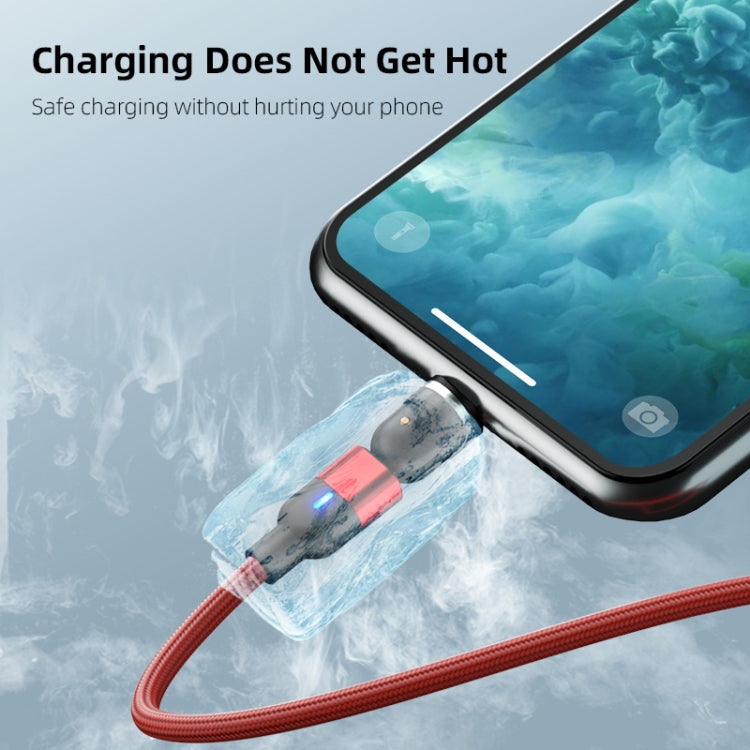 1m 3A Output USB to USB-C / Type-C 540 Degree Rotating Magnetic Data Sync Charging Cable, 1m Type-C