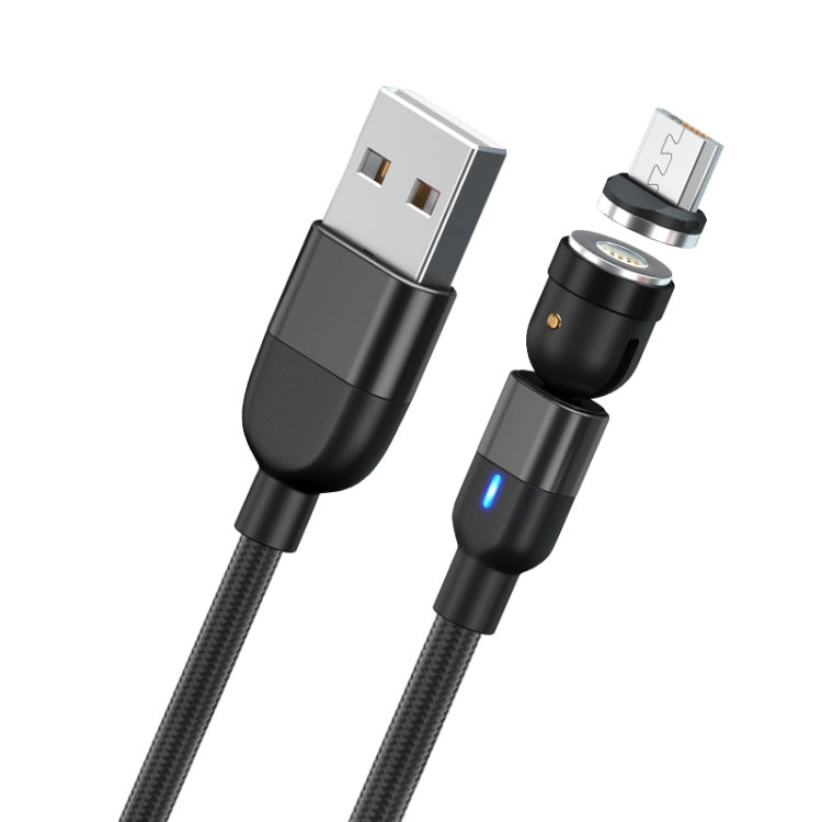 1m 3A Output USB to Micro USB 540 Degree Rotating Magnetic Data Sync Charging Cable, 1m Micro USB