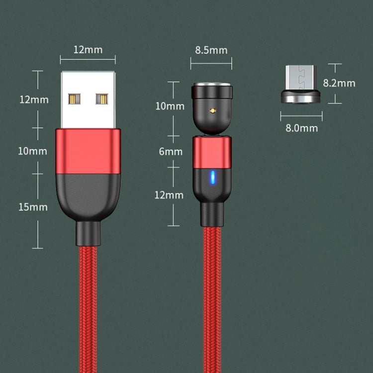 2m 3A Output USB to Micro USB 540 Degree Rotating Magnetic Data Sync Charging Cable, 2m Micro USB