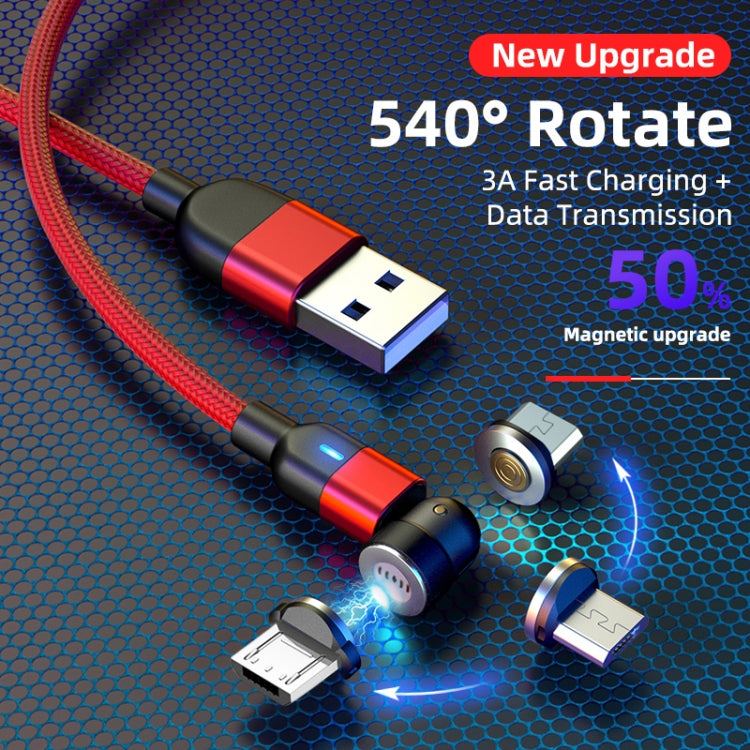 2m 3A Output USB to Micro USB 540 Degree Rotating Magnetic Data Sync Charging Cable, 2m Micro USB
