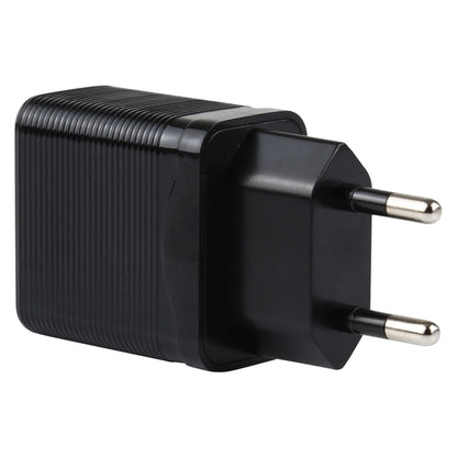 LZ-728 2 in 1 18W QC 3.0 USB Interface Travel Charger + USB to USB-C / Type-C Data Cable Set, EU Plug, Cable Length: 1m, with USB-C / Type-C Cable