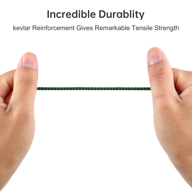 3 PCS K10 3.5mm Male to Male Nylon Braided Audio Cable, Length: 1m