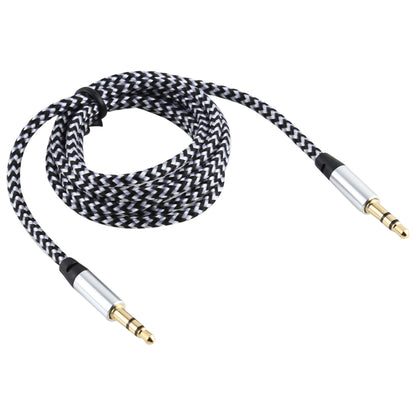 3 PCS K10 3.5mm Male to Male Nylon Braided Audio Cable, Length: 1m