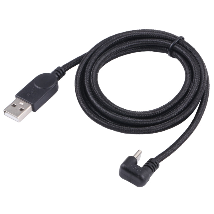 U-shaped USB-C / Type-C Male to USB Male Nylon Braid Charge Data Cable, Type-C to USB