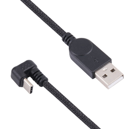 U-shaped USB-C / Type-C Male to USB Male Nylon Braid Charge Data Cable, Type-C to USB