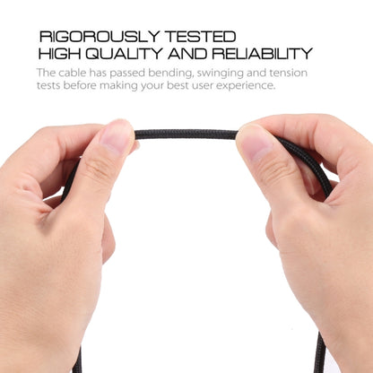 U-shaped USB-C / Type-C Male to USB Male Nylon Braid Charge Data Cable, Type-C to USB